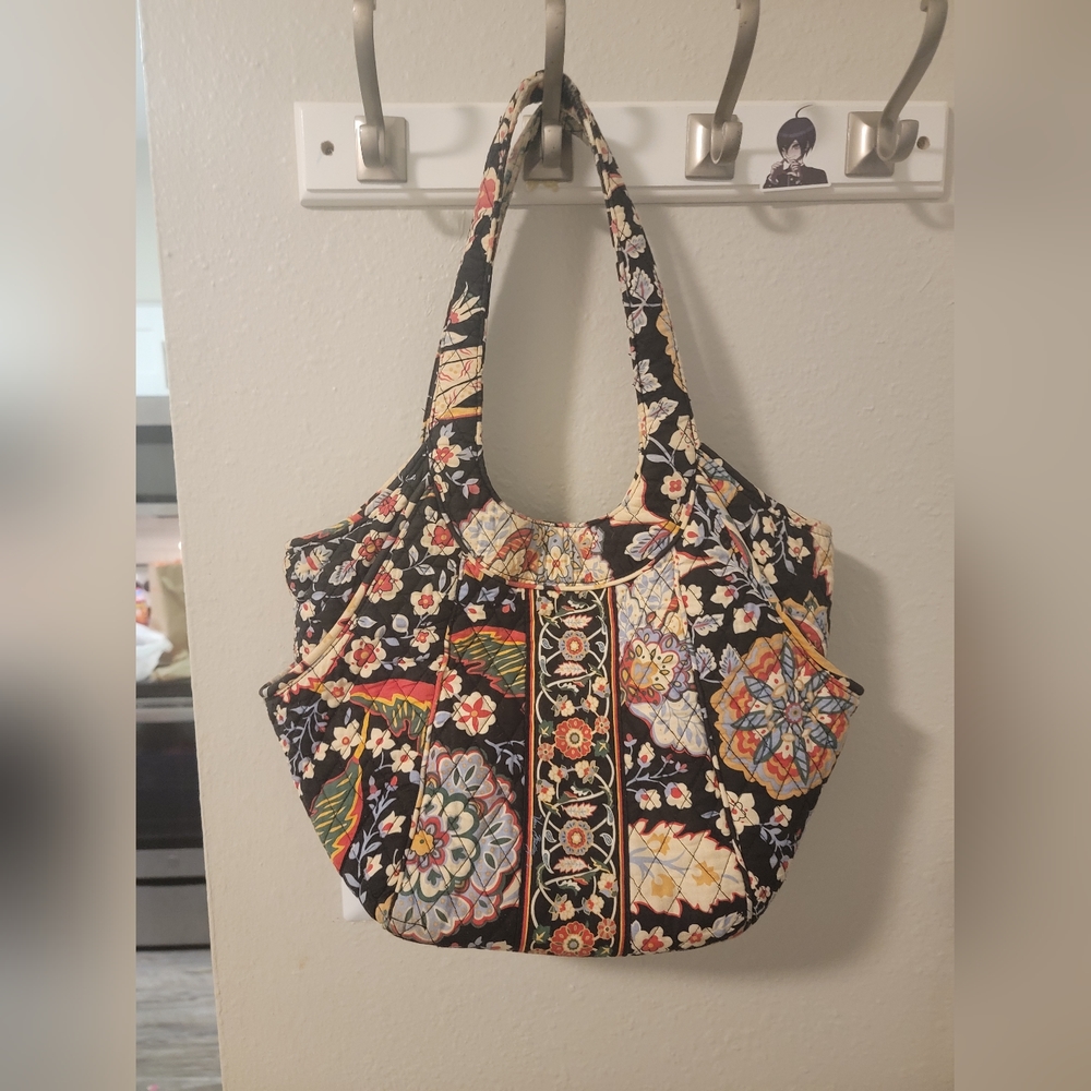 EUC Vera Bradley Red Floral Print Tote